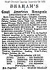 Brahams Menagerie advert 1898 Brahams Menagerie advert 1898